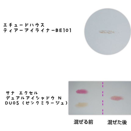 デュアルアイシャドウ N/excel/アイシャドウパレットを使ったクチコミ(2枚目)