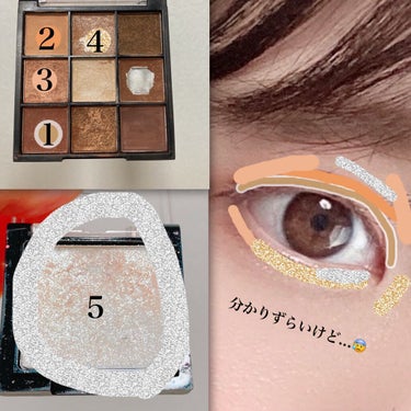 UR GLAM　BLOOMING EYE COLOR PALETTE/U R GLAM/アイシャドウパレットを使ったクチコミ（3枚目）