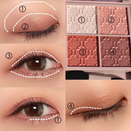 グロッシーリッチ アイズ N/Visée/アイシャドウパレットを使ったクチコミ(4枚目)