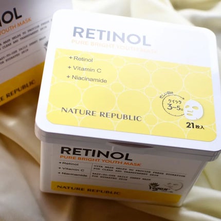 キューブマスク レチノール/ネイチャーリパブリック/シートマスク・パックを使ったクチコミ(3枚目)