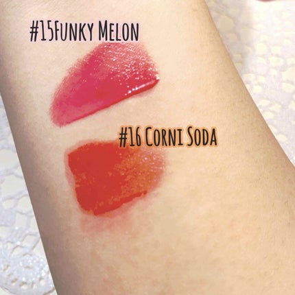 ジューシーラスティングティント/rom&nd/リップティントを使ったクチコミ(3枚目)