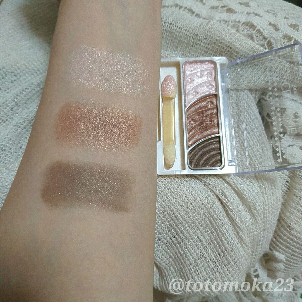 トーンアップアイシャドウ/CEZANNE/アイシャドウパレットを使ったクチコミ（3枚目）