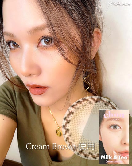 chuuLENS Milk&Tea 1day/chuu LENS/ワンデー(1DAY)カラコンを使ったクチコミ(3枚目)