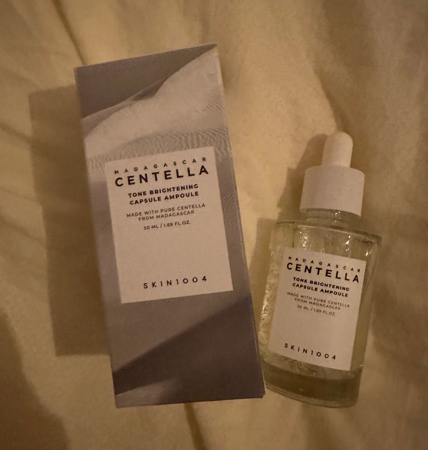 トーンブライトニング カプセルアンプル/SKIN1004/美容液を使ったクチコミ(1枚目)