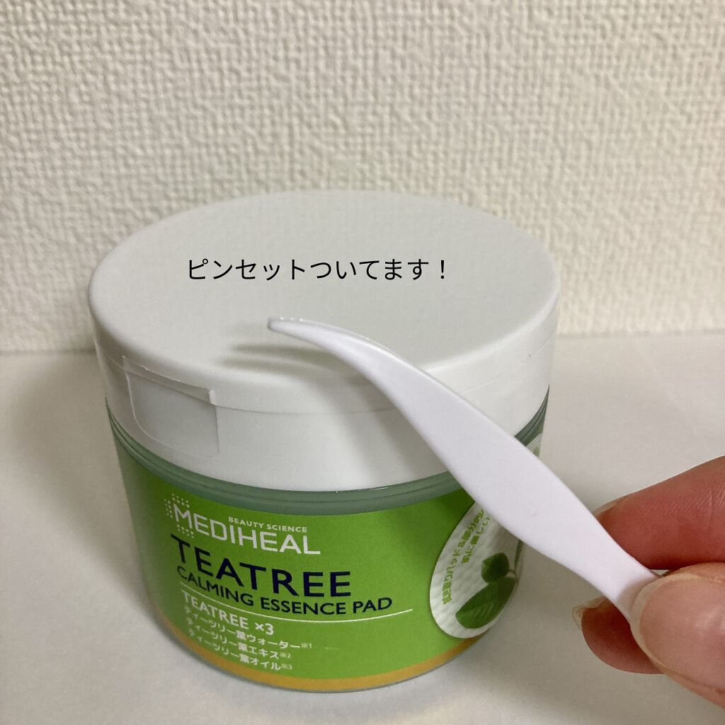 ティーツリーカーミングエッセンスパッド/MEDIHEAL/トナーパッドを使ったクチコミ（3枚目）