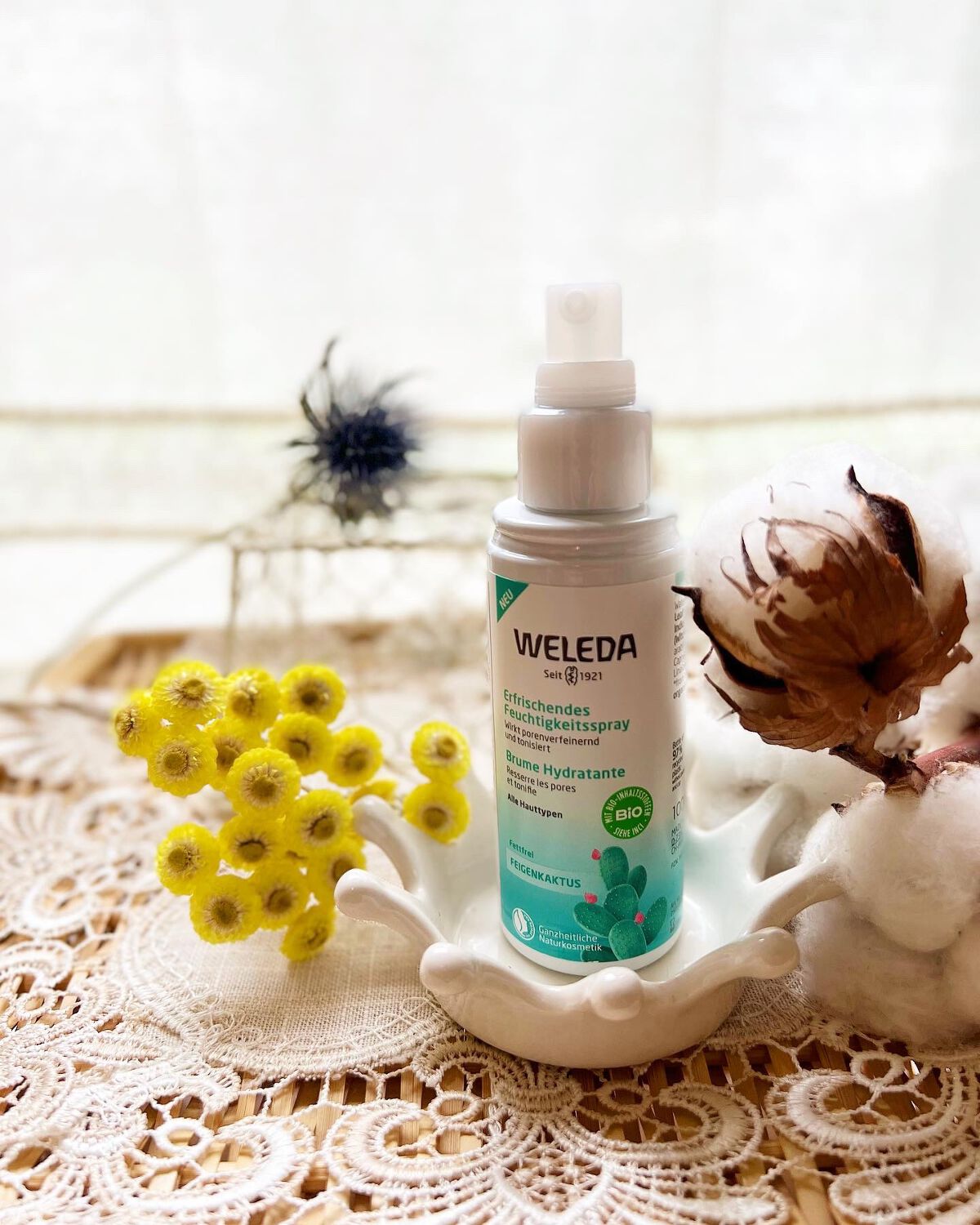 WELEDA ウチワサボテン フェイシャルミストのクチコミ「【WELEDA ウチワサボテン フェイシャルミスト】

ミストで出てくるWELEDAの化粧水。.....」（2枚目）