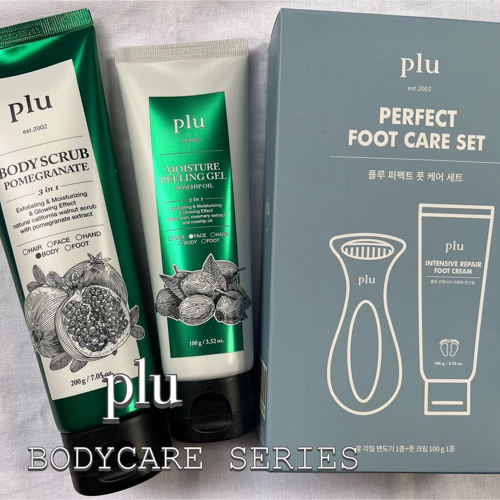 フェイシャルピーリングジェルローズ ヒップオイル /plu/ボディクリームを使ったクチコミ（1枚目）