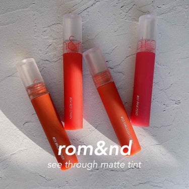 シースルーマットティント 4.RED CHAIN/rom&nd/口紅を使ったクチコミ（1枚目）