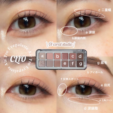 プロ アイ パレット エアー/CLIO/アイシャドウパレットを使ったクチコミ(5枚目)
