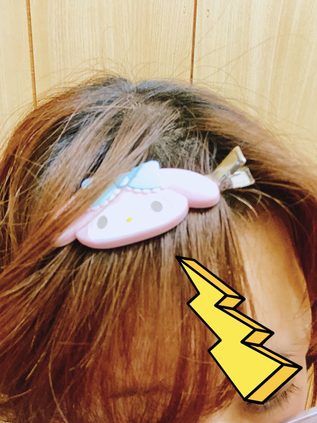 前髪クリップ/サンリオ/ヘアアクセサリーを使ったクチコミ（1枚目）