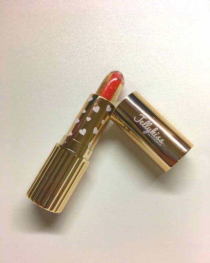 JellyKiss オイルインカラーリップのクチコミ「ジェリキス
オイルインカラーリップ 02 ピンク
パッケージ、リップが♡だらけでもう可愛.....」(2枚目)
