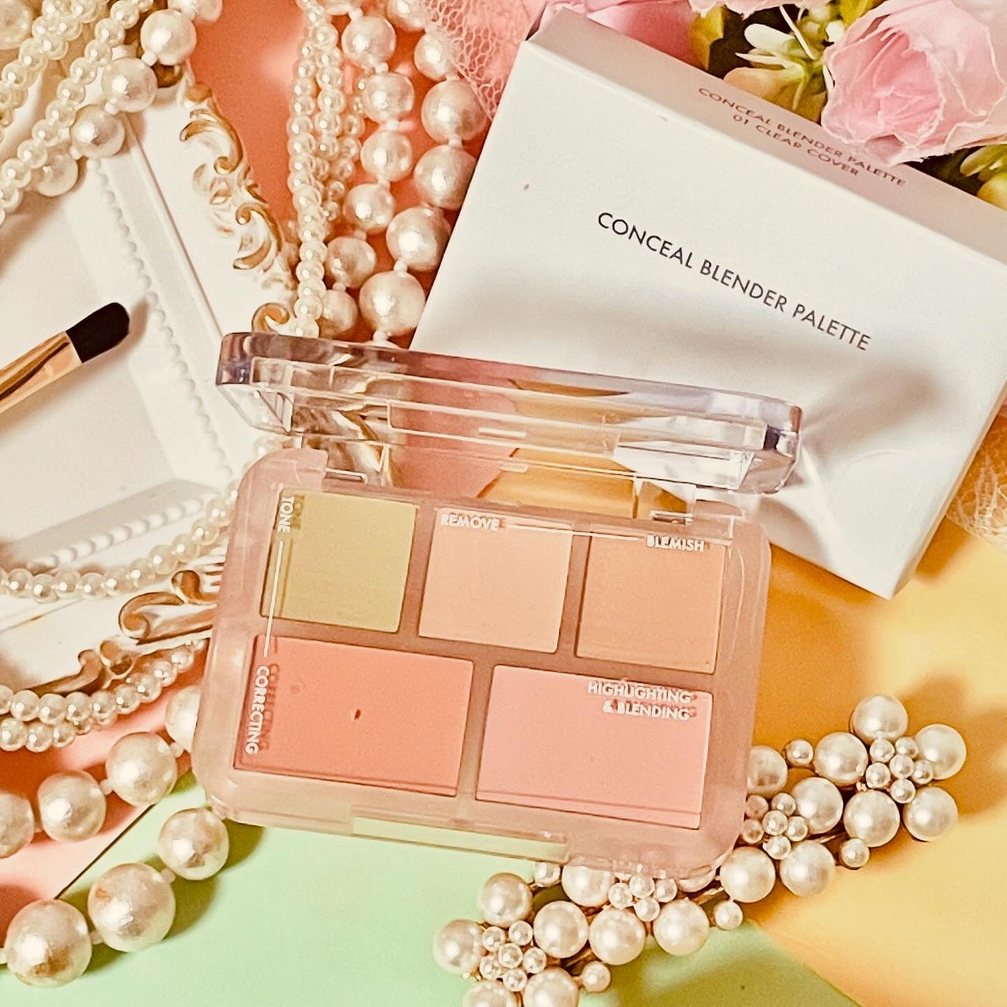 コンシールブレンダーパレット/LUNA/パレットコンシーラーを使ったクチコミ(4枚目)