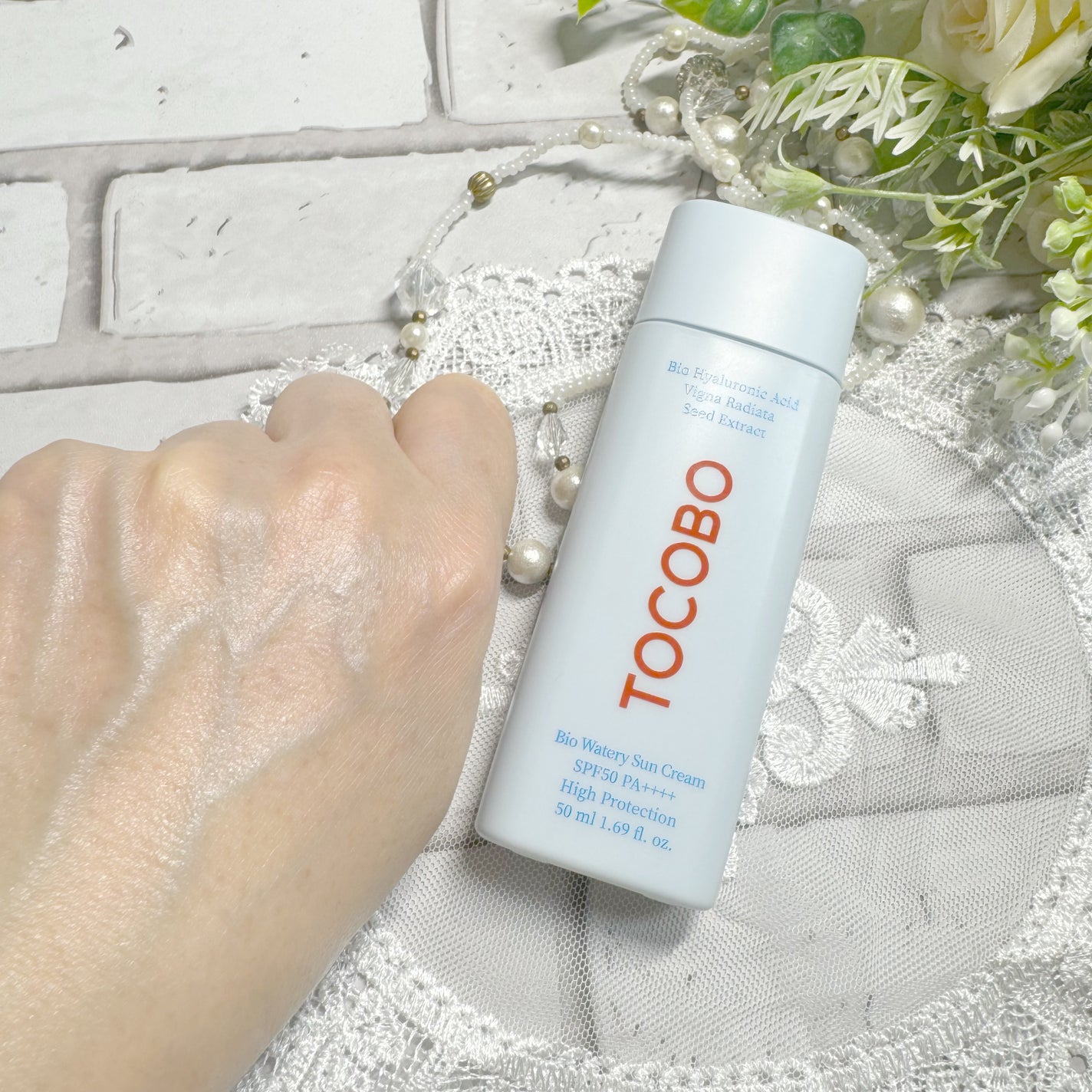 バイオウォータリーサンクリーム/TOCOBO/日焼け止めクリームを使ったクチコミ(3枚目)
