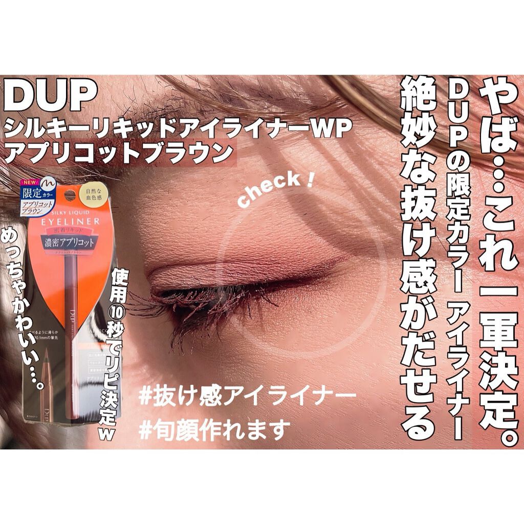 シルキーリキッドアイライナーWP/D-UP/リキッドアイライナーを使ったクチコミ（1枚目）