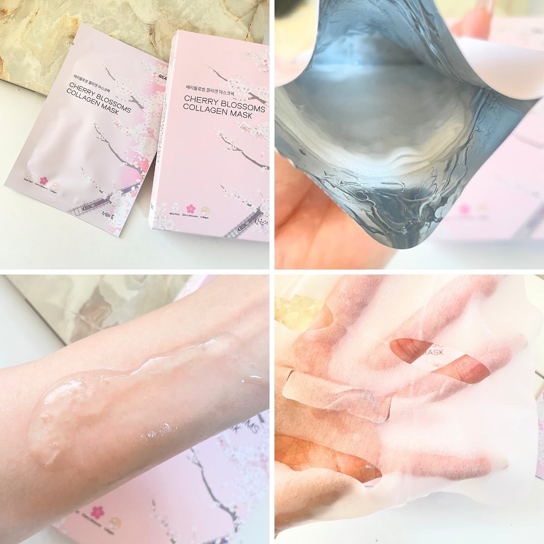 チェリーブロッサム コラーゲンマスク/REACNF/シートマスク・パックを使ったクチコミ（2枚目）