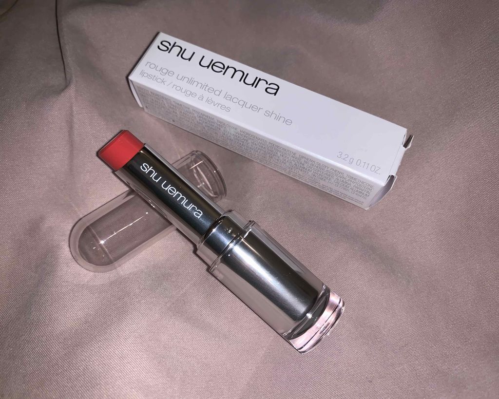 ルージュ アンリミテッド ラッカーシャイン/shu uemura/口紅を使ったクチコミ（1枚目）