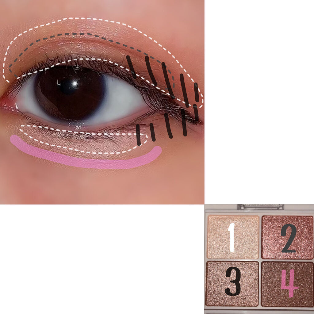 シルキースフレアイズ/キャンメイク/アイシャドウパレットを使ったクチコミ（3枚目）