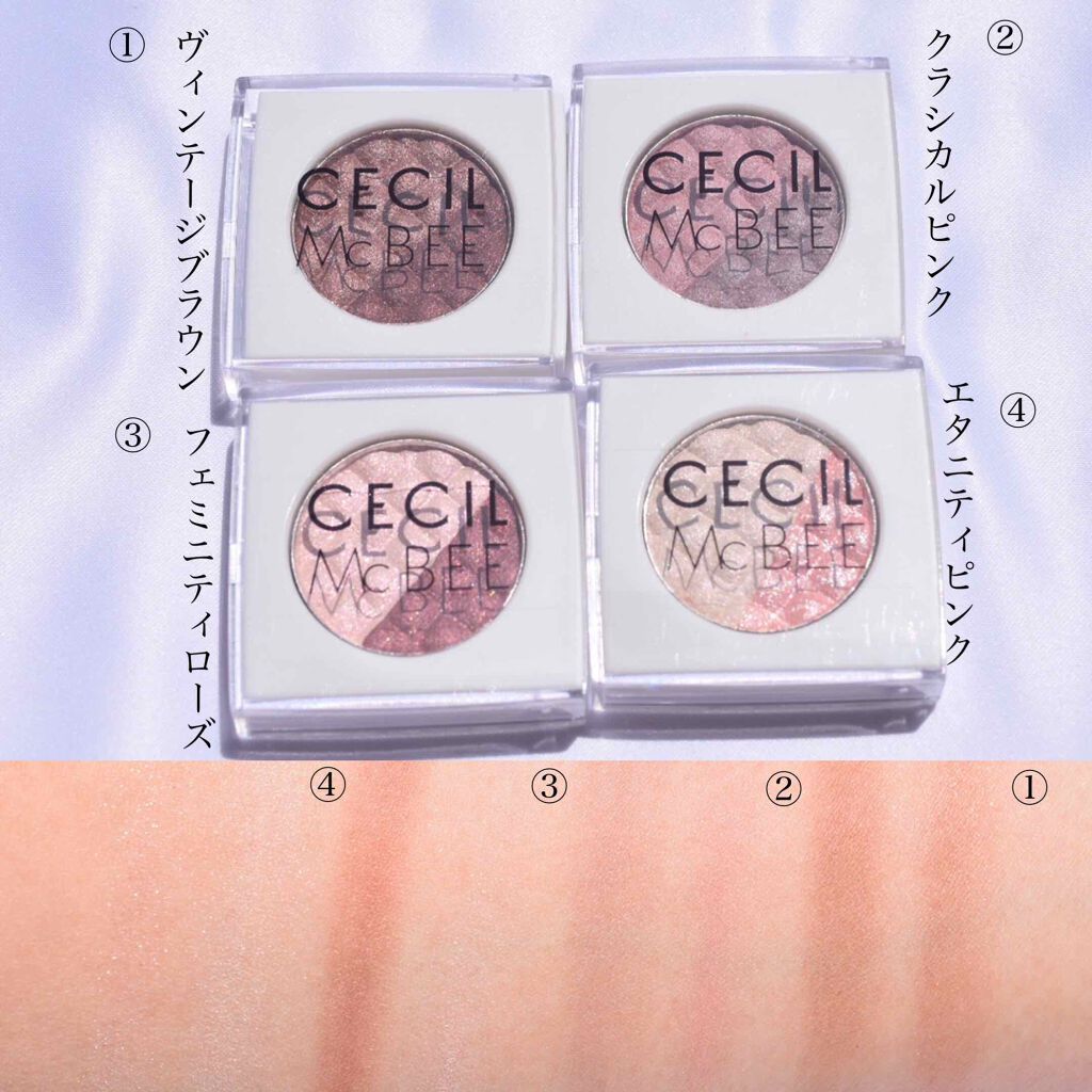 CMBパウダーアイシャドウ/セリア/単色アイシャドウを使ったクチコミ（2枚目）