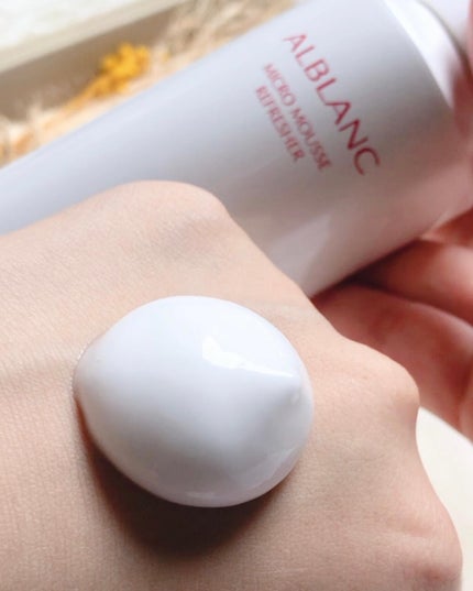 マイクロムース リフレッシャー/ALBLANC/泡洗顔を使ったクチコミ(2枚目)