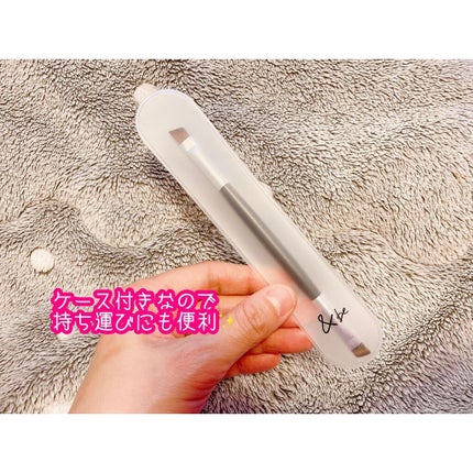 ダブルエンドアイブロウブラシ熊野筆/&be/メイクブラシを使ったクチコミ(5枚目)