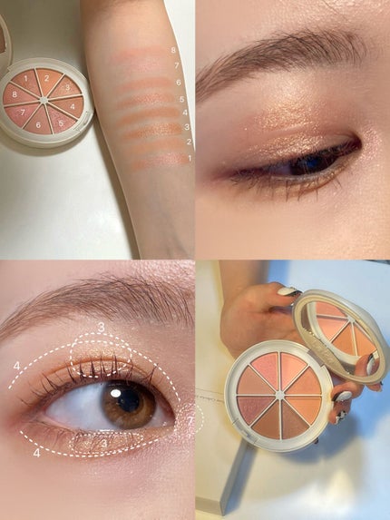 ミドルトーンアイシャドウコレクターパレット/Laka/アイシャドウパレットを使ったクチコミ(5枚目)