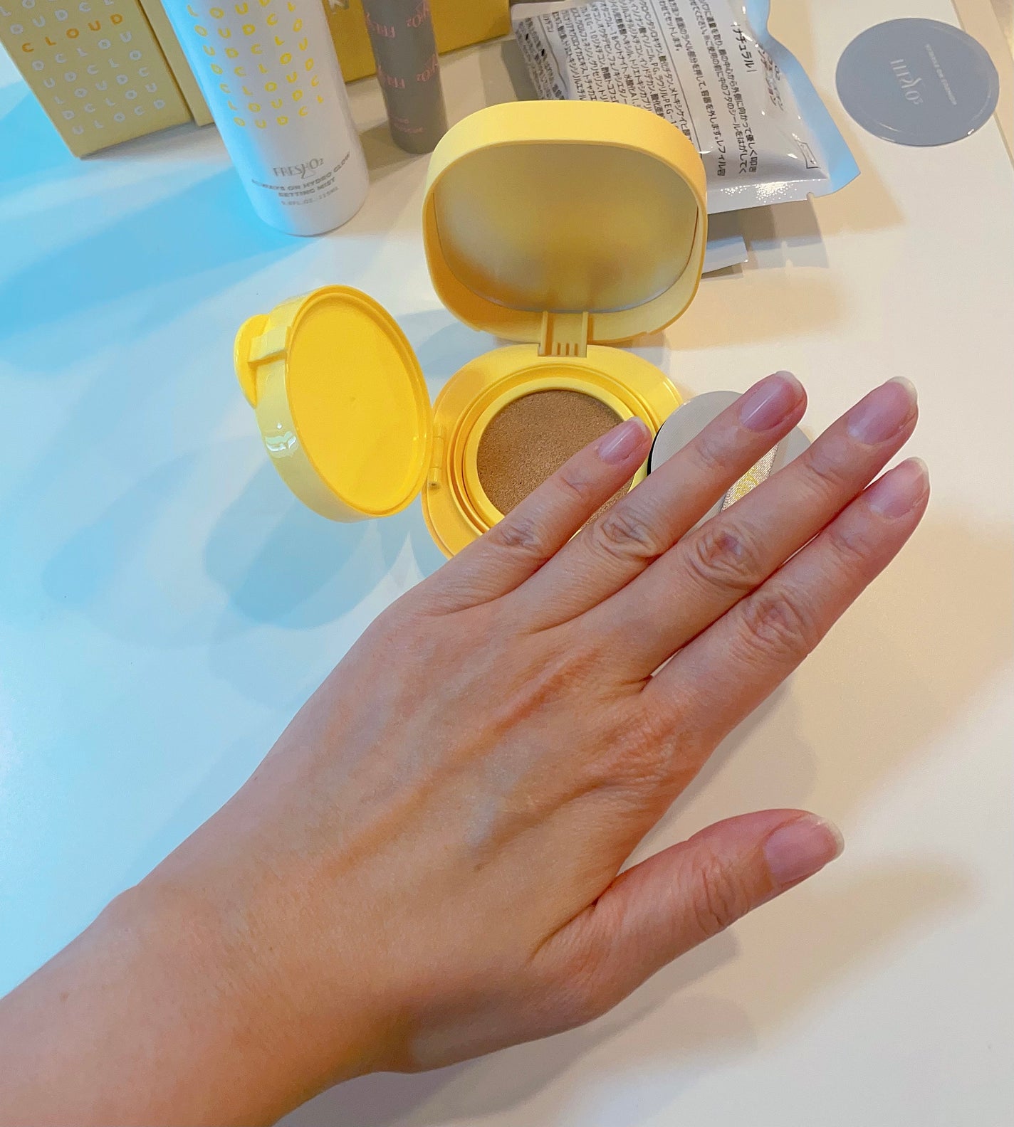 クラウドオールウェイズオン クッションファンデ ーション/FRESHO2/クッションファンデーションを使ったクチコミ(5枚目)