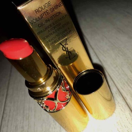 ルージュ ヴォリュプテ シャイン/YVES SAINT LAURENT BEAUTE/口紅を使ったクチコミ(2枚目)