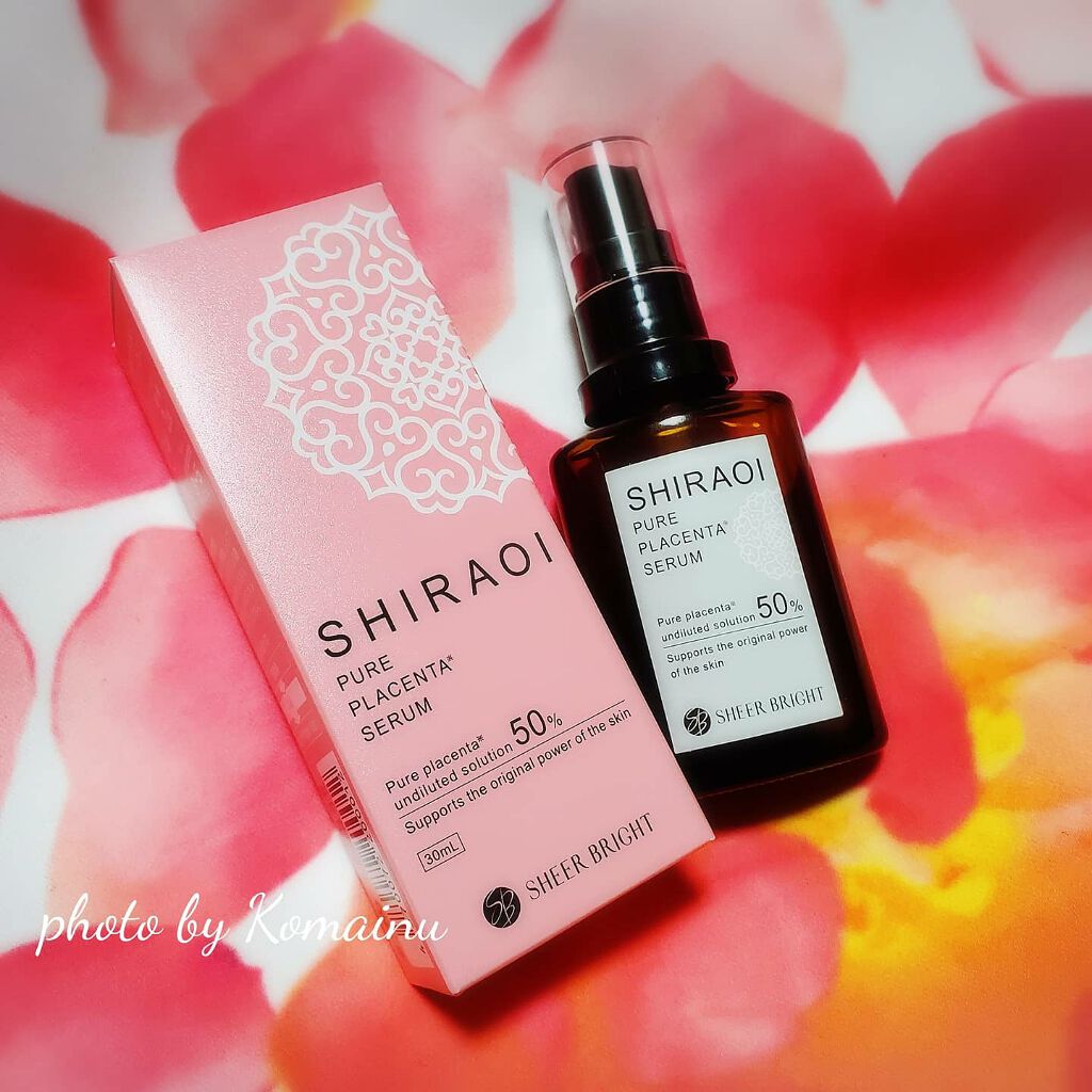シラオイ生プラセンタ美容液/SHEER BRIGHT/美容液を使ったクチコミ(2枚目)