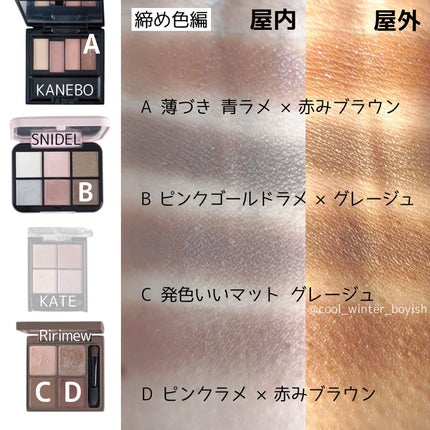 インザミラーアイパレット/Ririmew/アイシャドウパレットを使ったクチコミ(5枚目)