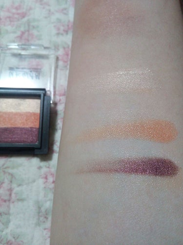 UR GLAM　GRADATION EYESHADOW オレンジ/U R GLAM/アイシャドウパレットを使ったクチコミ（3枚目）