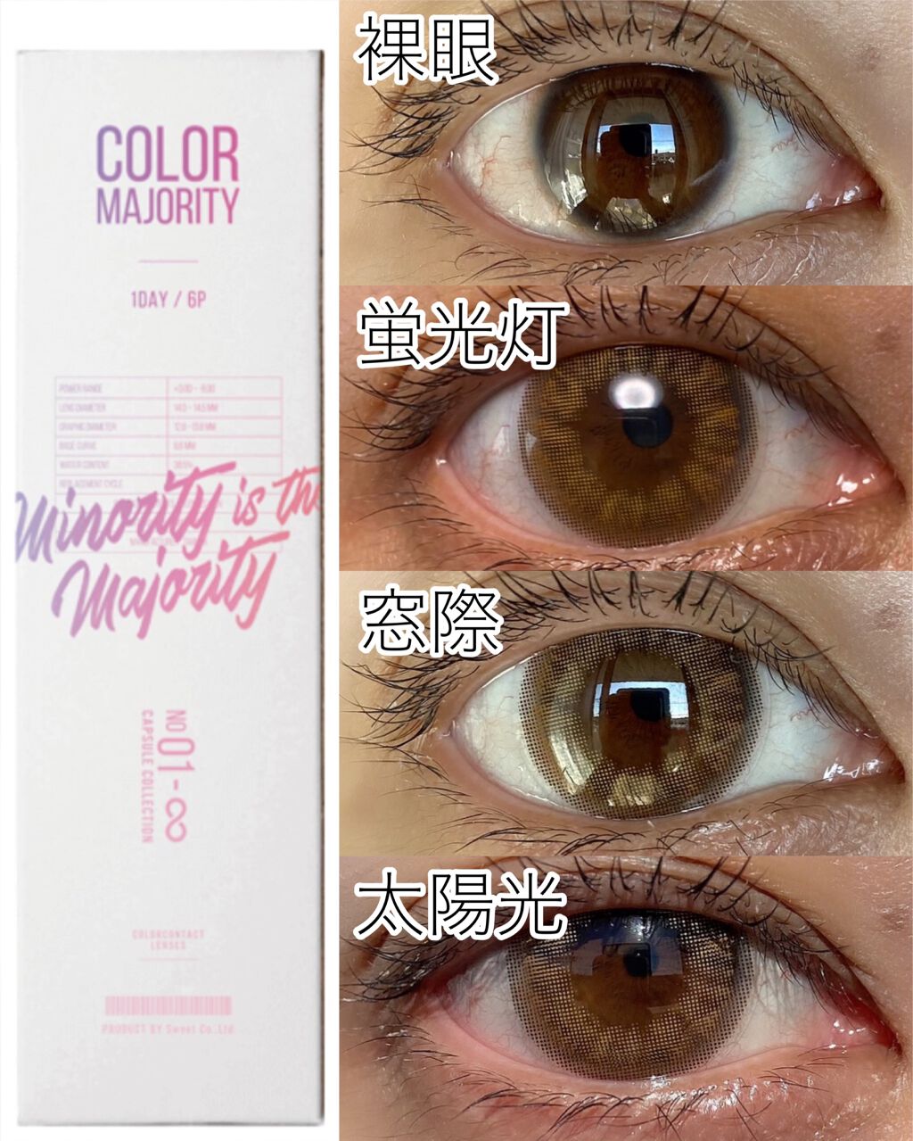 カラーマジョリティー/カラーマジョリティー/カラーコンタクトレンズを使ったクチコミ(1枚目)