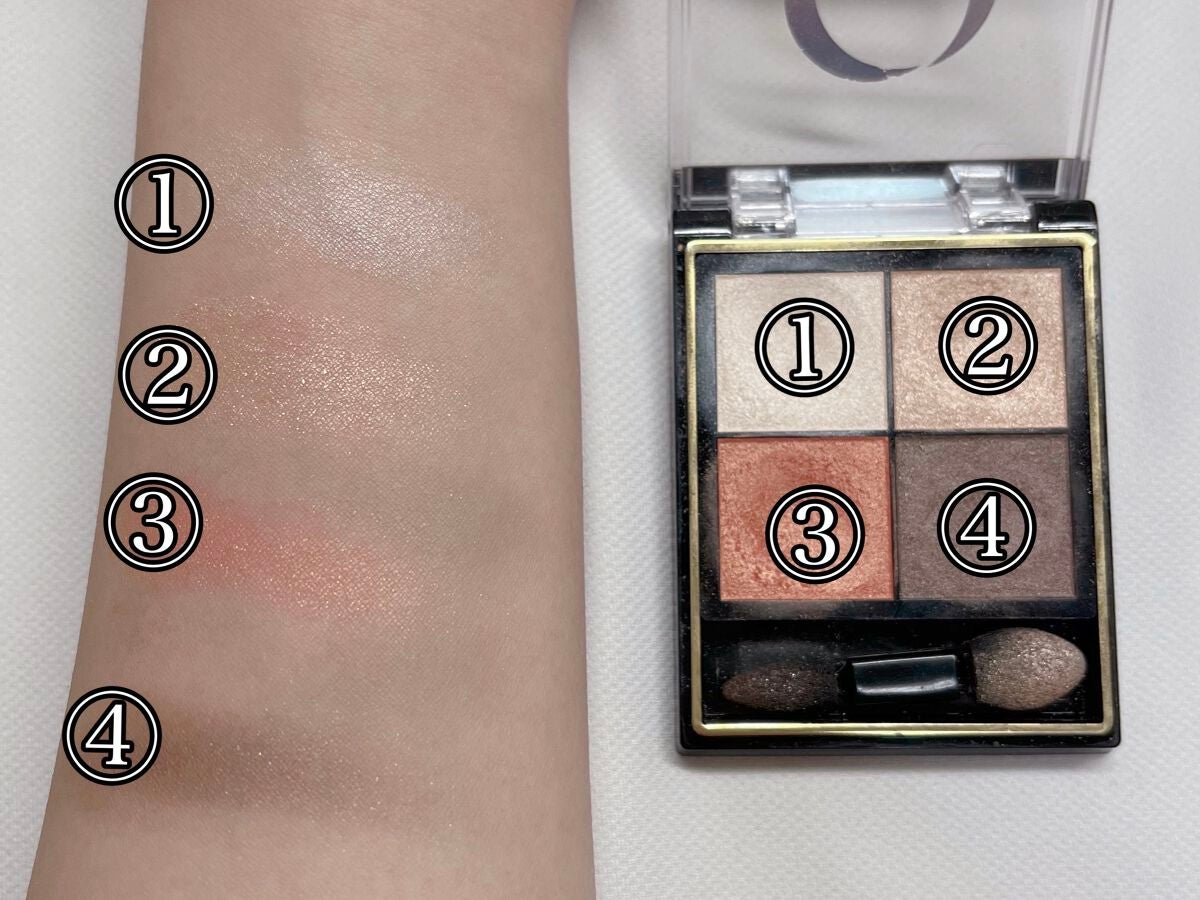 リアルクローズシャドウ/excel/アイシャドウパレットを使ったクチコミ(3枚目)