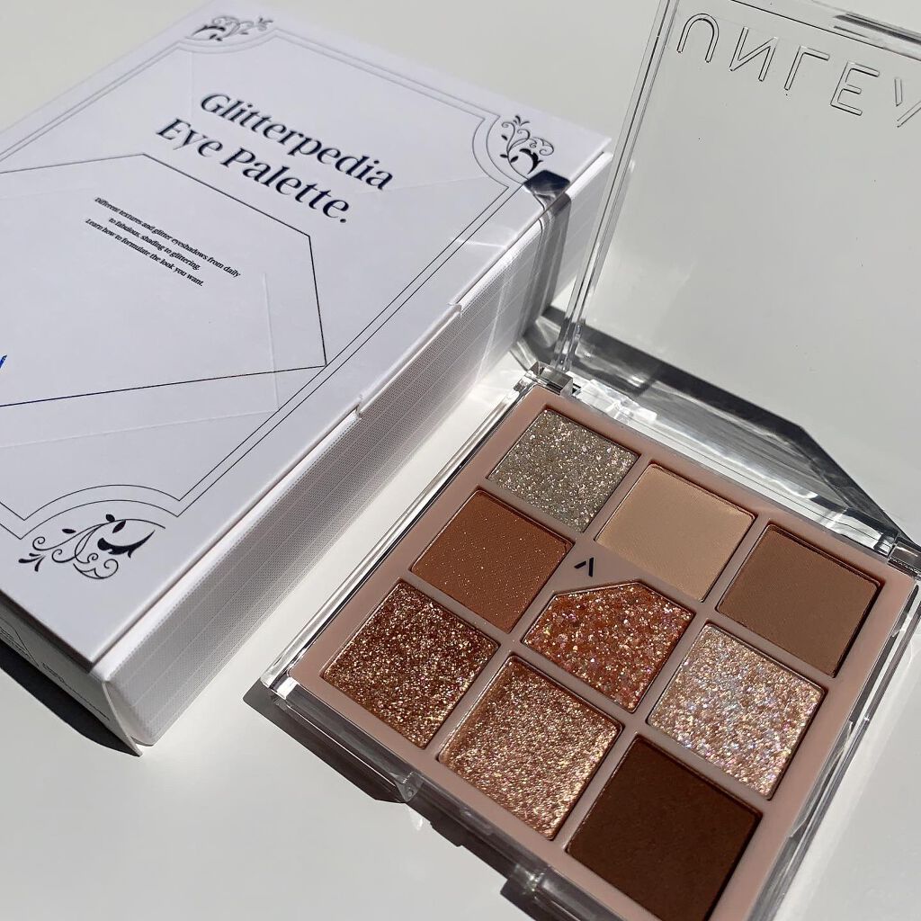グリッターペディアアイパレット/unleashia/アイシャドウパレットを使ったクチコミ(4枚目)