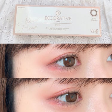 デコラティブアイズ ヴェール Almond Beige/Decorative Eyes/カラーコンタクトレンズを使ったクチコミ（1枚目）