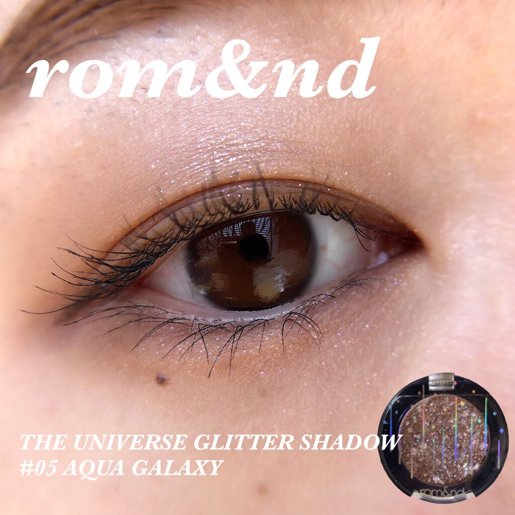 グリッター シャドウ カラー/rom&nd/グリッターを使ったクチコミ(1枚目)