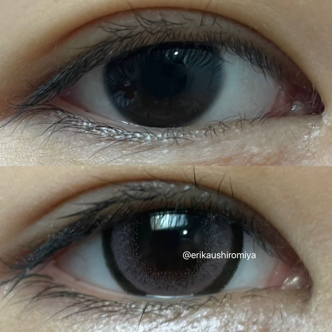 Flurry Monthly リングピンクブラウン(もっと愛されウサギ)/Flurry by colors/１ヶ月（１MONTH）カラコンを使ったクチコミ（2枚目）