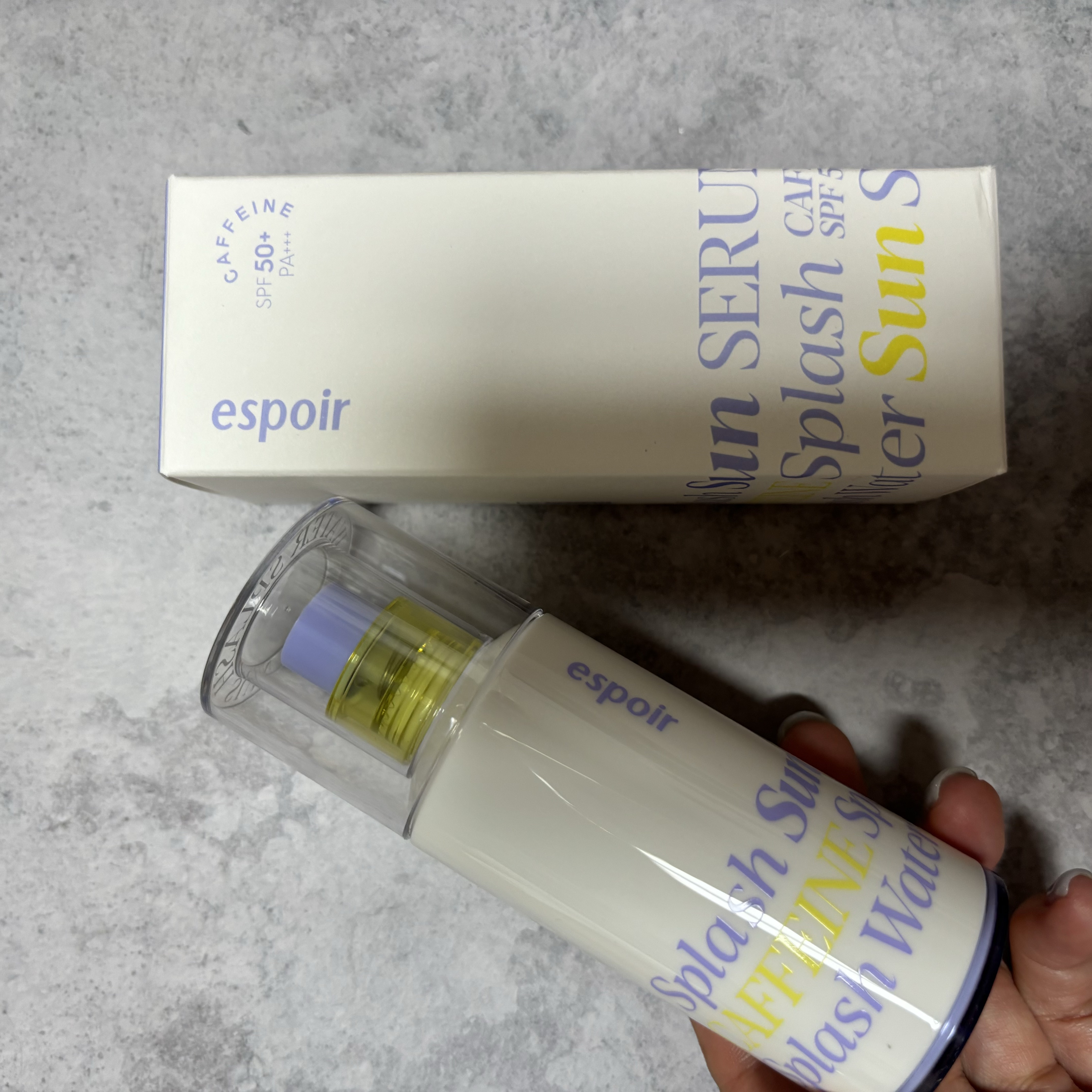 エスポア ウォータースプラッシュサンセラム 50ml/espoir/日焼け止めクリームを使ったクチコミ（1枚目）