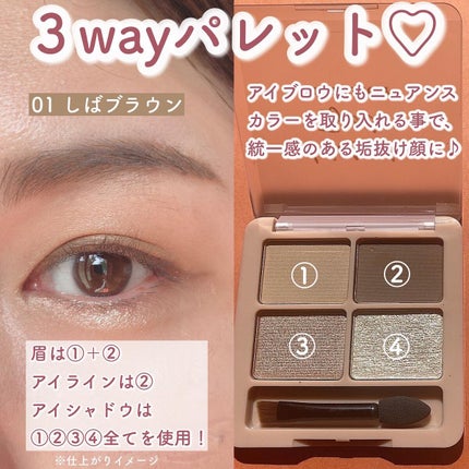 わんだふるアイカラー/KIREI FACTORY/アイシャドウパレットを使ったクチコミ(3枚目)