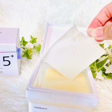 5番 白玉グルタチオンCフィルムパッド/numbuzin/トナーパッドを使ったクチコミ(4枚目)