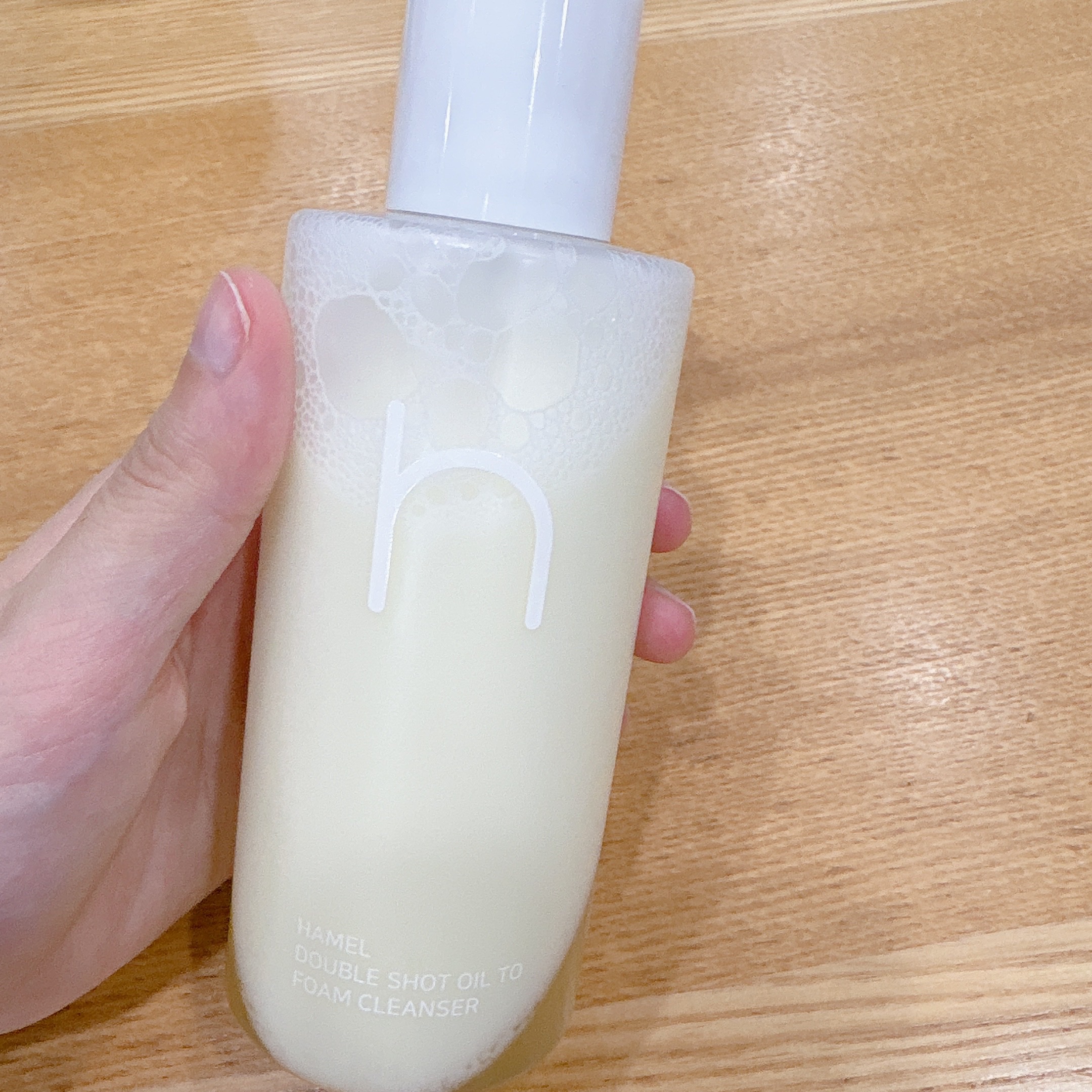 ダブルショットオイルトゥーフォームクレンザー/HAMEL/オイルクレンジングを使ったクチコミ（2枚目）