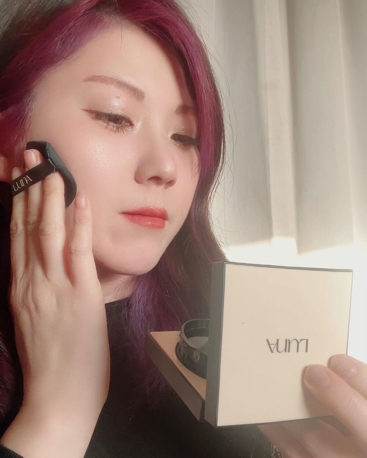 ロングラスティングコンシールフィクシングクッション /LUNA/クッションファンデーションを使ったクチコミ(4枚目)