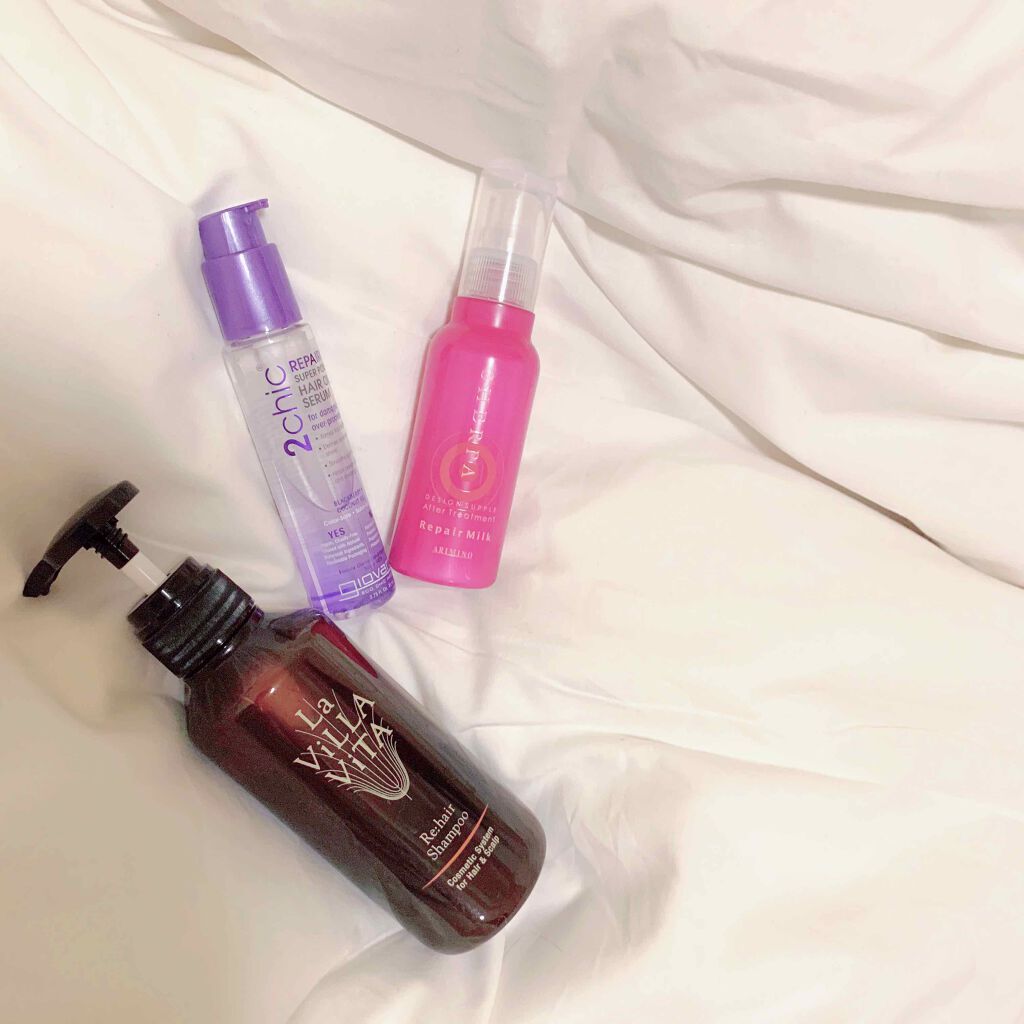 シェルパ デザインサプリ アフタートリートメント リペアミルク/アリミノ/ヘアワックス・クリームを使ったクチコミ(1枚目)