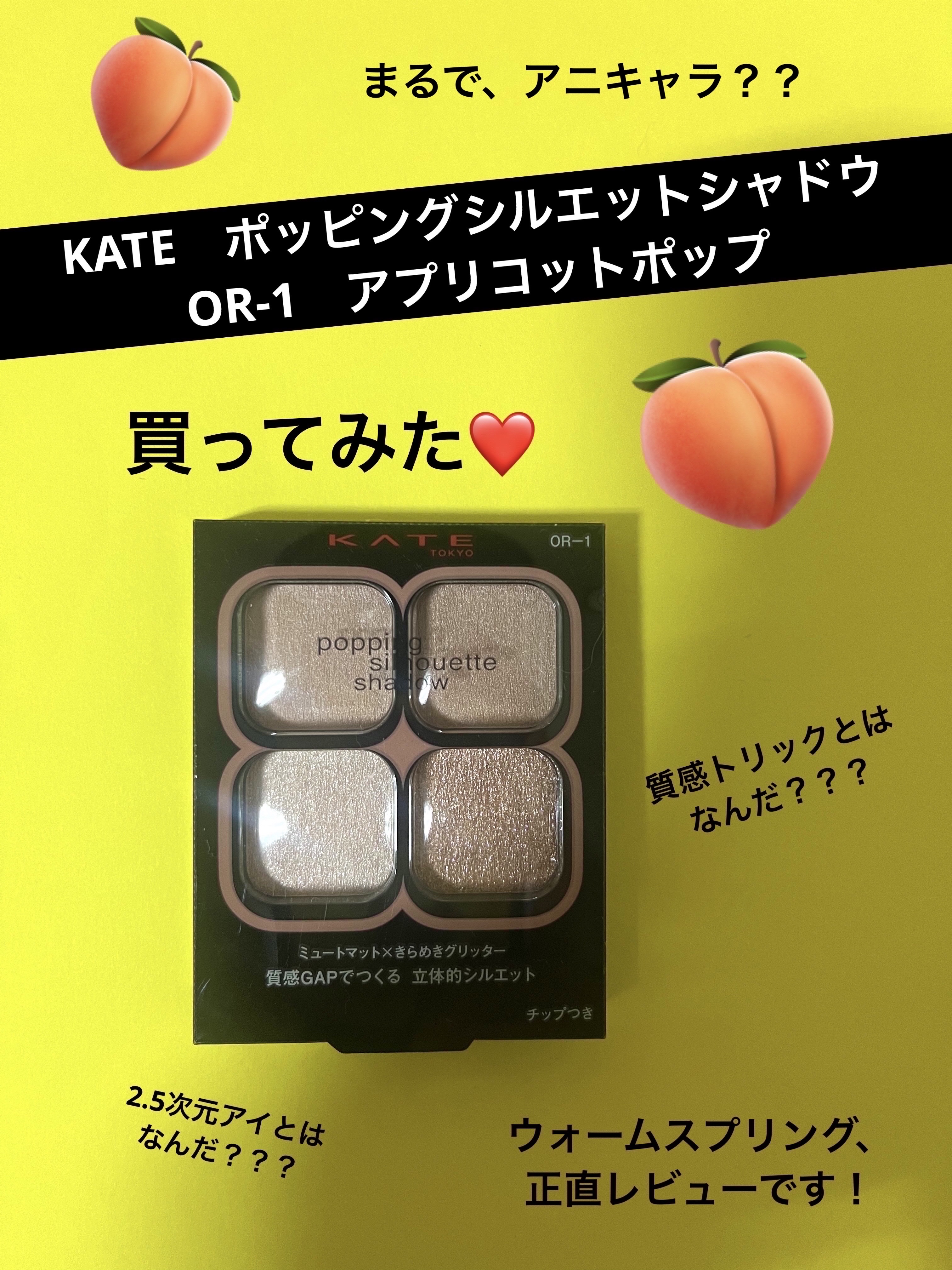 ケイト ポッピングシルエットシャドウ/KATE/アイシャドウパレットを使ったクチコミ（1枚目）