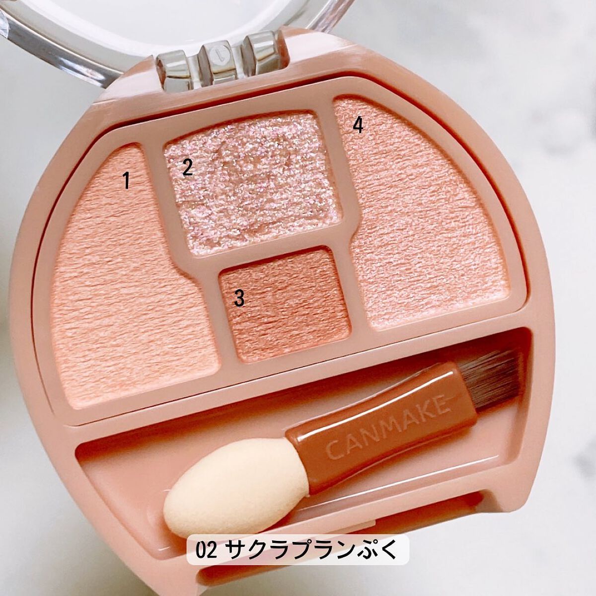 プランぷくコーデアイズ/キャンメイク/パウダーアイシャドウを使ったクチコミ(5枚目)