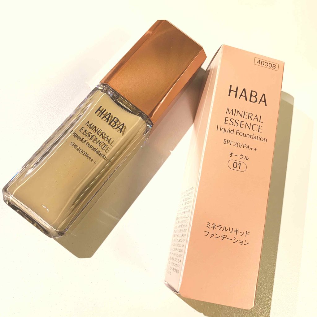 りんご on LIPS 「#HABA#ミネラルリキッドファンデーション肌には優しいけれど..」(1枚目)