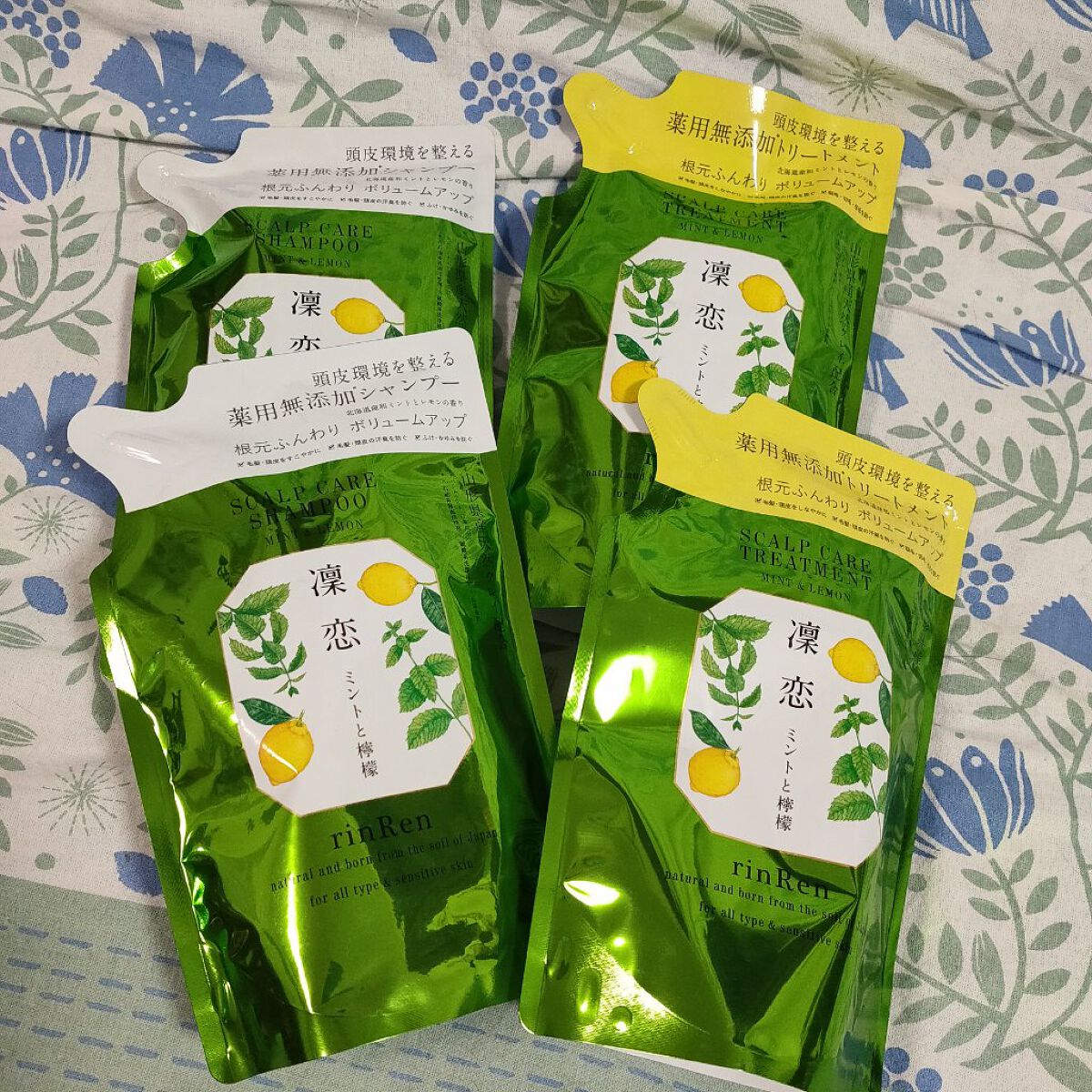 レメディアル シャンプー／トリートメント ミント＆レモン シャンプー詰替え用 300ml/rinRen（凛恋）/市販シャンプーを使ったクチコミ（1枚目）