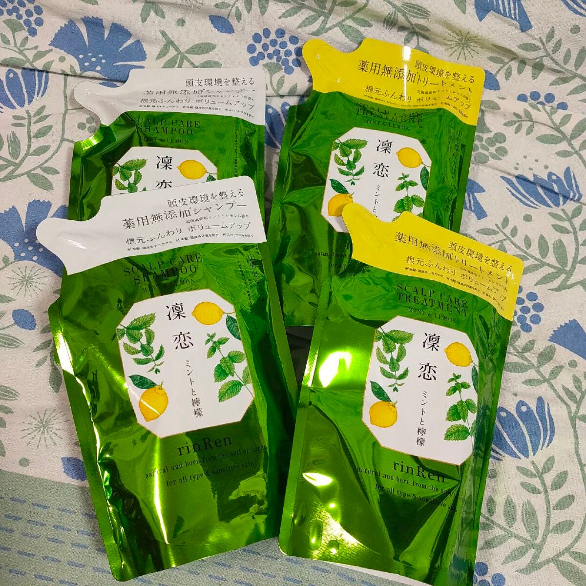 レメディアル シャンプー/トリートメント ミント&レモン/rinRen(凛恋)/市販シャンプーを使ったクチコミ(1枚目)