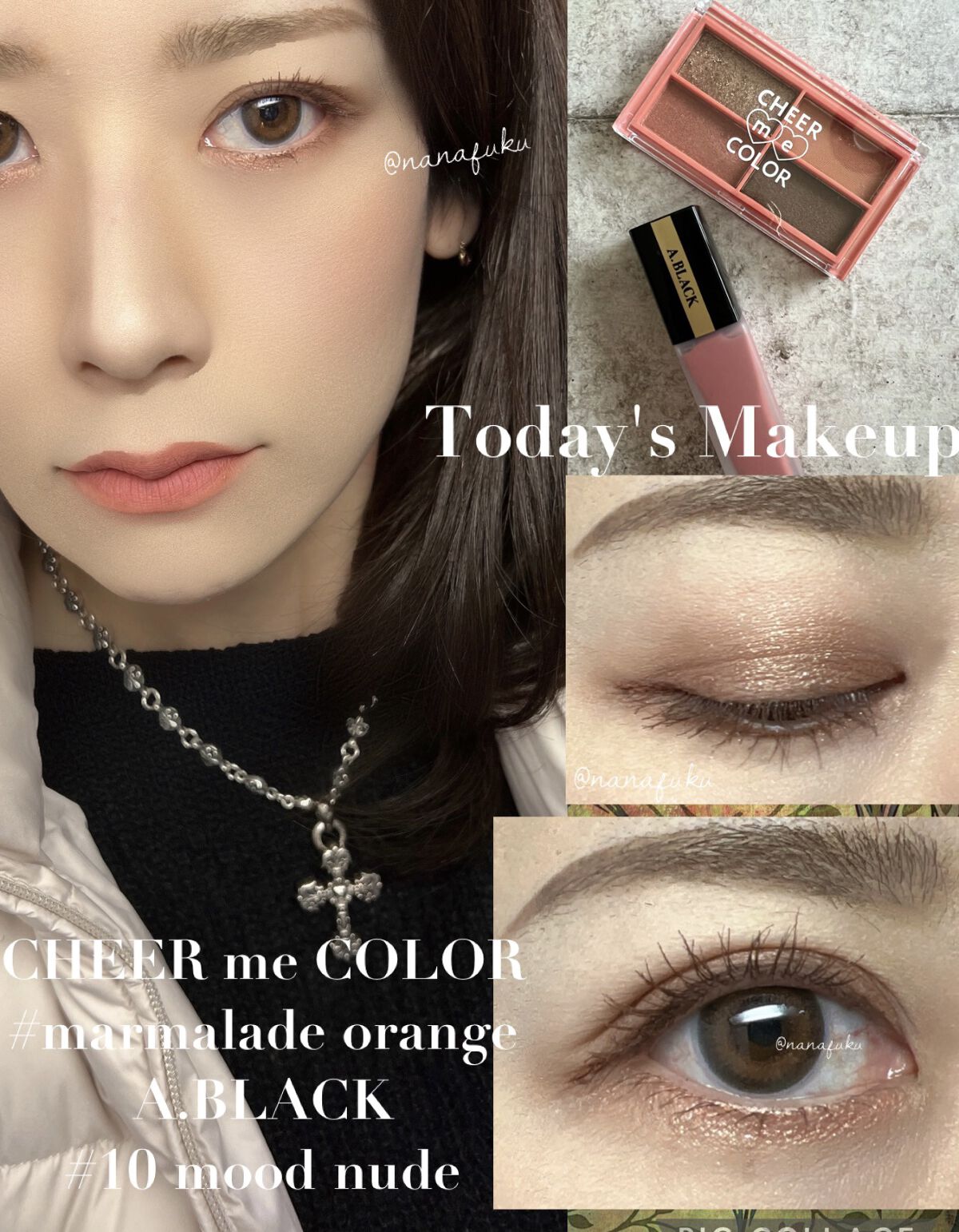 CHEER me COLOR アイシャドウ/セリア/アイシャドウパレットを使ったクチコミ（1枚目）