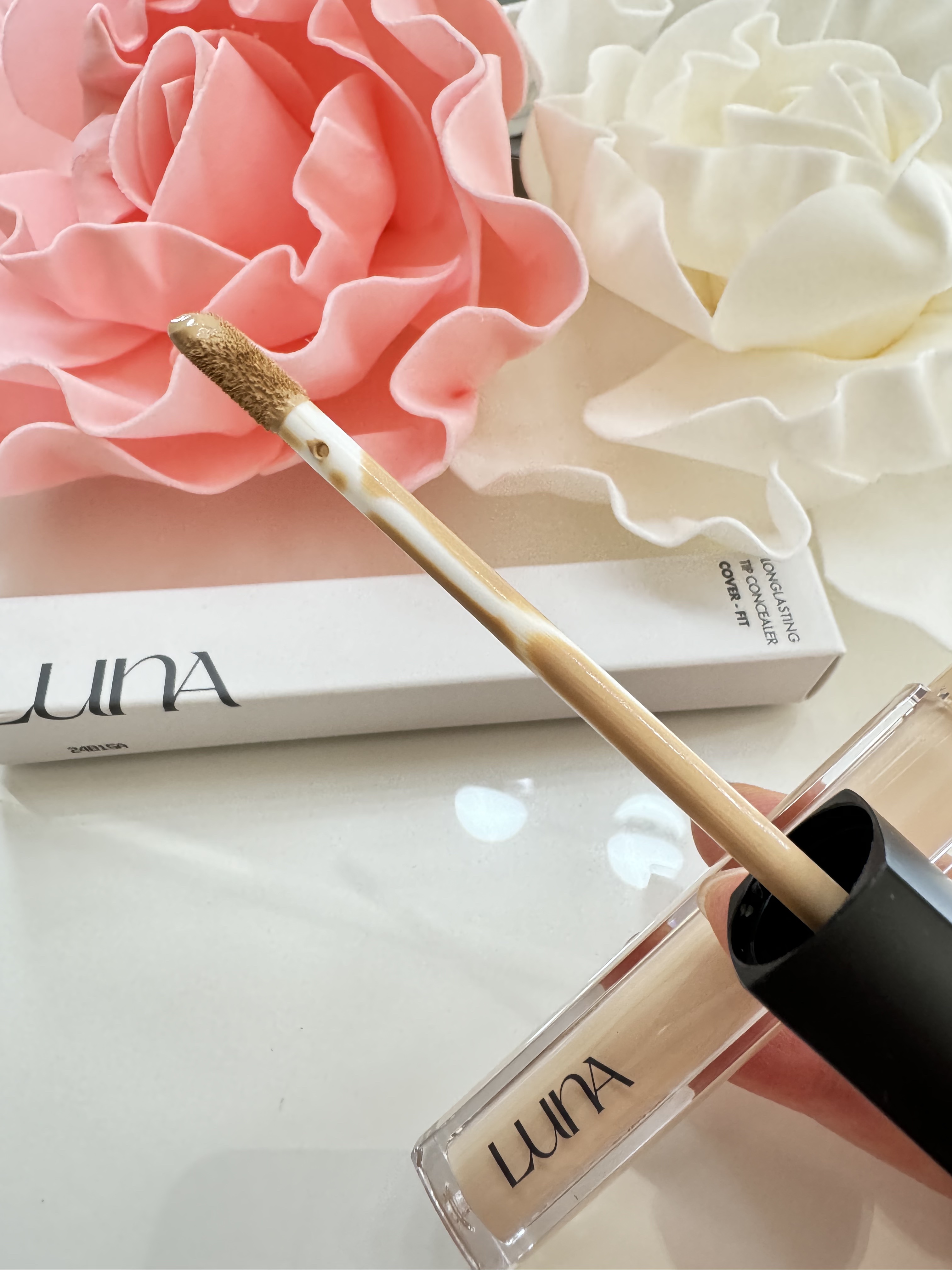 ロングラスティングチップコンシーラー 02 ベージュ/LUNA/リキッドコンシーラーを使ったクチコミ（2枚目）