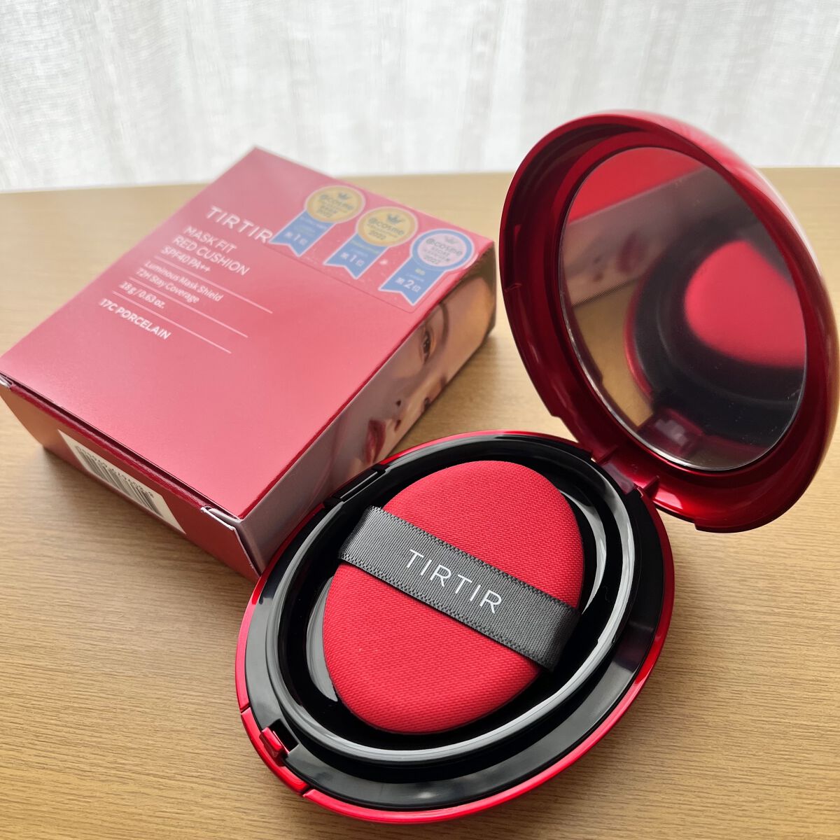 マスク フィット レッド クッション/TIRTIR(ティルティル)/クッションファンデーションを使ったクチコミ（2枚目）